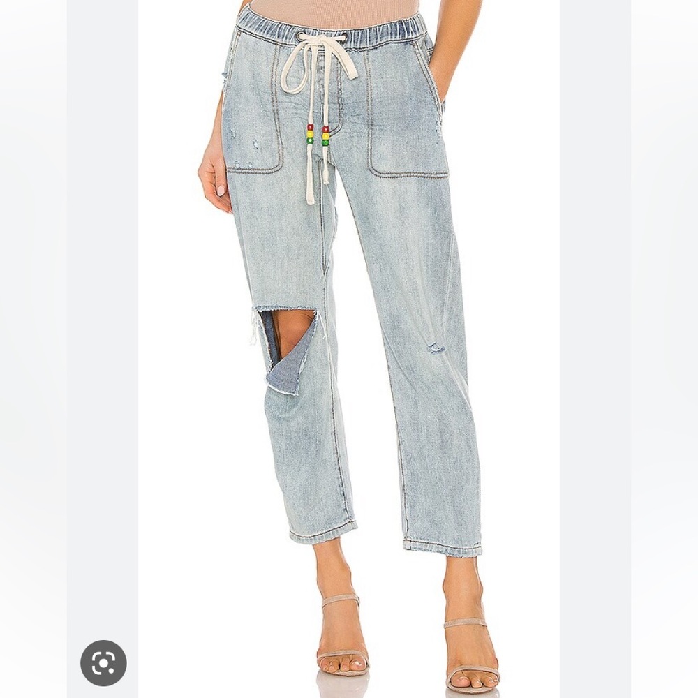 One Teaspoon Shabbies Drawstring Boyfriend Pant